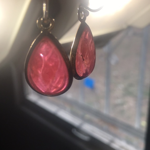 Natural ruby earrings - Picture 3 of 4